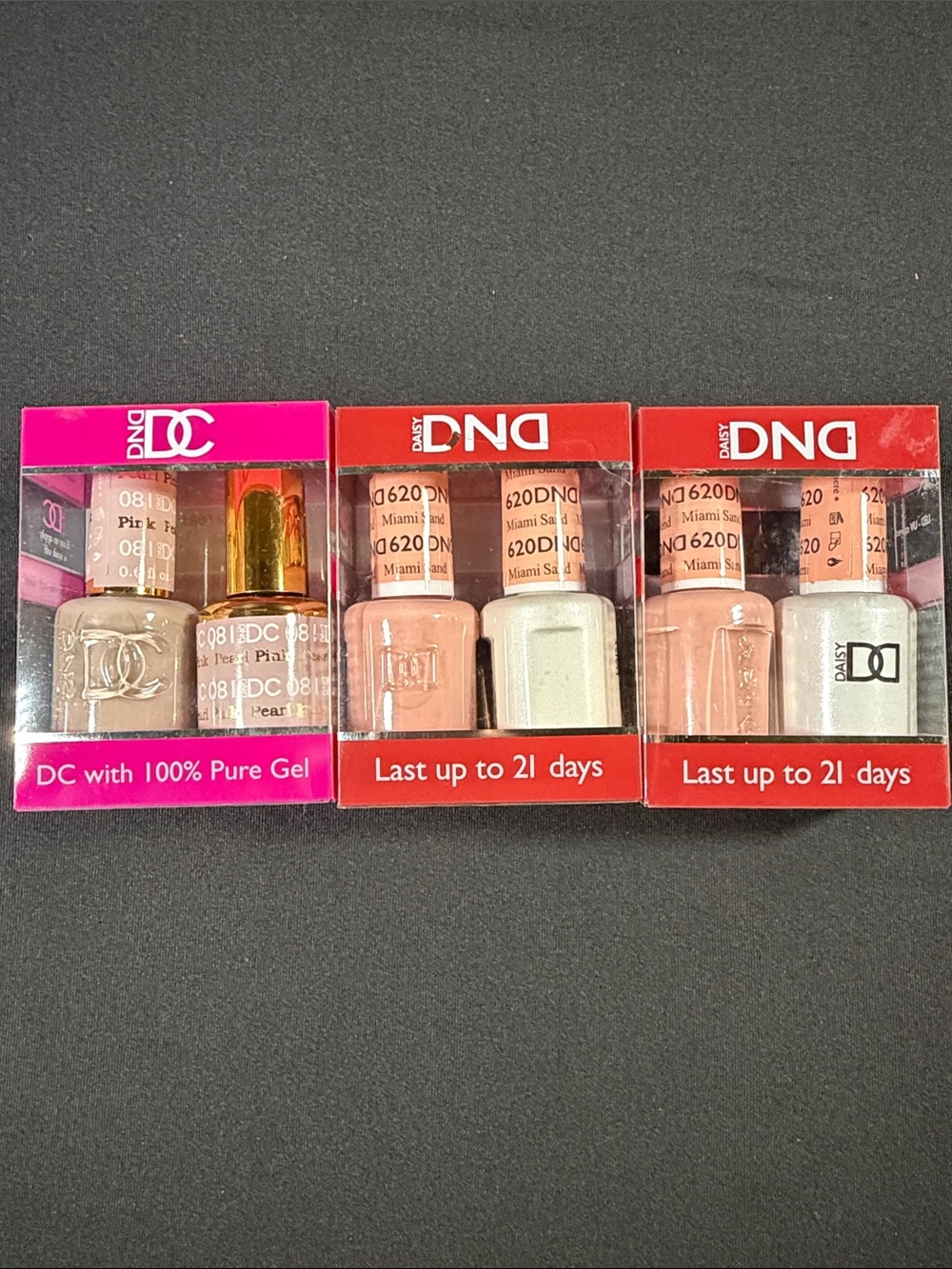 Daisy DND & DND DC Gel & Lacquer 2-Piece Duo Sets - Lot of 3- Brand New